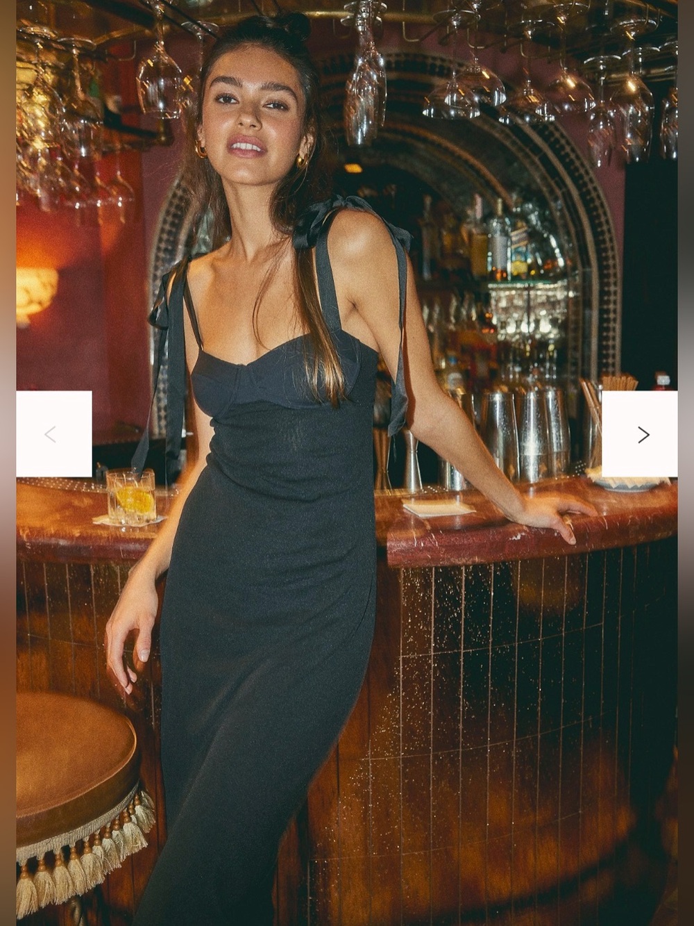 Free People Got Glam Mesh Midi Slip Dress